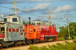 Chicago Burlington & Quincy SD-24 Locomotive with Cabooses